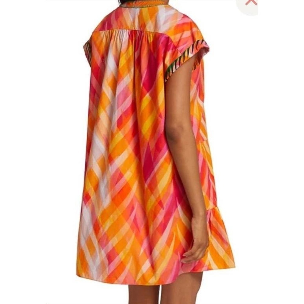 SOLD OUT SALONI Ashley-B Tunic Dress Sunset US 6 Geometric Bohemian Resort EUC - Picture 3 of 12